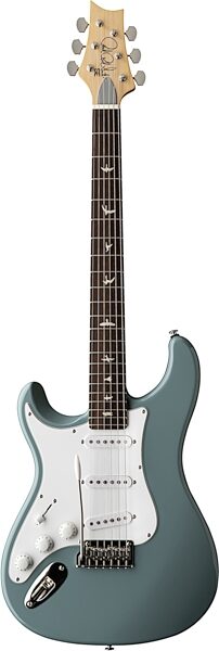 PRS SE Silver Sky Lefty Electric Guitar (with Gigbag), Stone Blue, Action Position Back