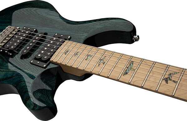 PRS Paul Reed Smith SE Swamp Ash Special Electric Guitar (with Gig Bag), Iris Blue, Blemished, Action Position Back