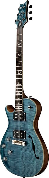 PRS Paul Reed Smith SE Zach Myers 594 Lefty Electric Guitar (with Gigbag), Myers Blue, Action Position Back