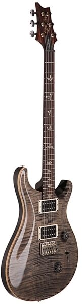 PRS Paul Reed Smith Custom 24 Electric Guitar with Case (with Thin Neck and Rosewood Fingerboard), Faded Gray Black Angle Left