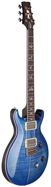 PRS Paul Reed Smith Santana Electric Guitar, Faded Blue Burst Angle Left
