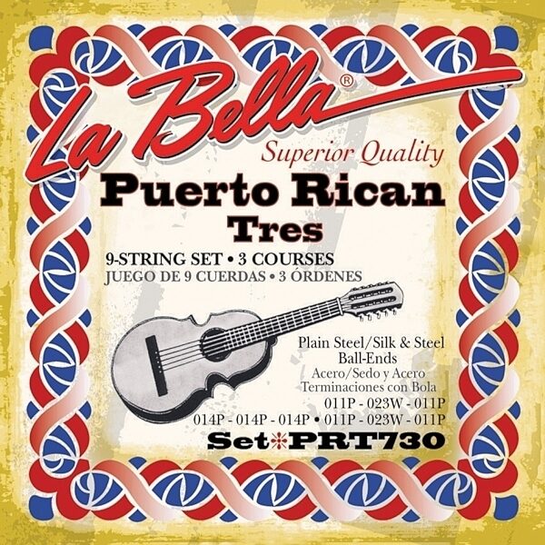 La Bella PRT730 Puerto Rican Tres Strings, Main