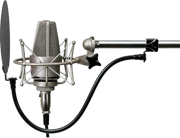 Stedman PS101 Proscreen Metal Microphone Pop Filter with Gooseneck, New, Action Position Side