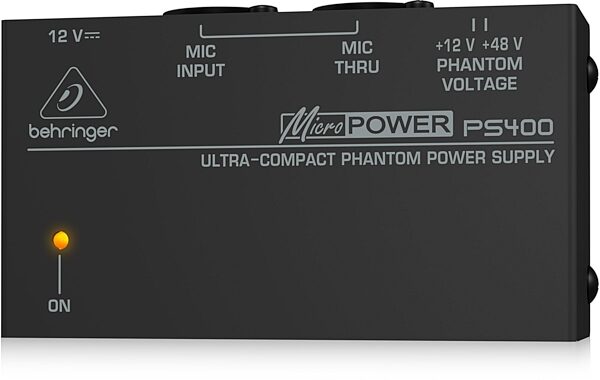 Behringer PS400 MicroPOWER Ultra-Compact Phantom Power Supply, Main
