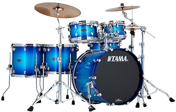 Tama PS52HS Starclassic Performer B/B Drum Shell Kit, 5-Piece, Twilight Blue Burst
