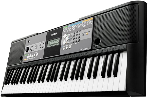 Yamaha PSR-E233 Portable Keyboard (61-Key), Angle