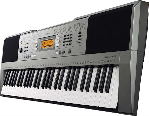 Yamaha PSR-E353 Portable Keyboard, 61-Key, Angle