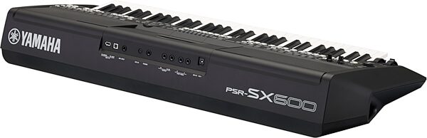 Yamaha PSR-SX600 Arranger Keyboard, 61-Key, New, Angled Back