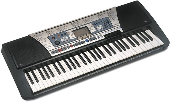 Yamaha PSR350 61-Key Keyboard w/Disk Drive, Angle