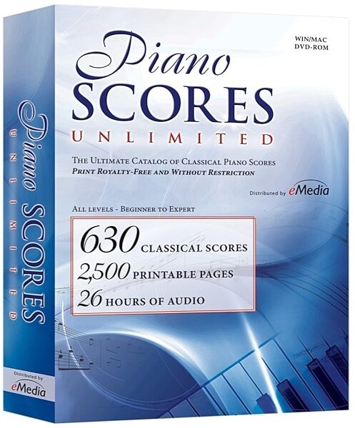 eMedia Piano Scores Unlimited Software, Main