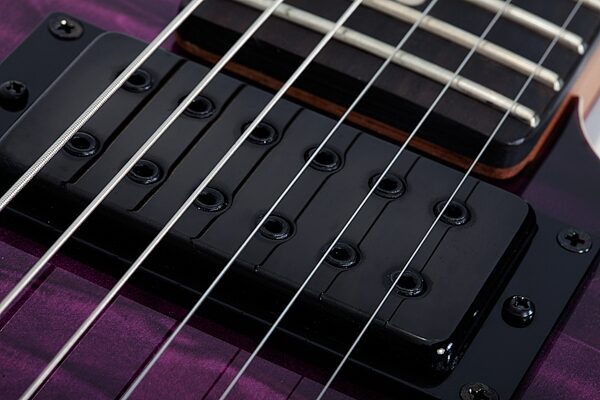 Schecter PT Pro Electric Guitar, Transparent Purple Burst, Open Box (Good), Action Position Back