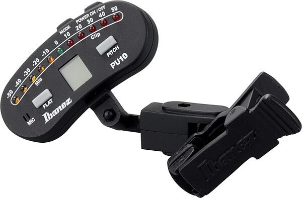 Ibanez PU10 Guitar and Bass Clip-On Tuner, Main