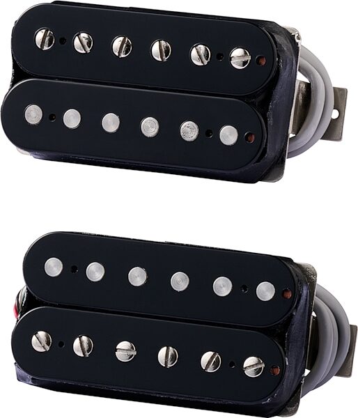 Gibson 496R/500T Electric Guitar Pickup Set, Double Black, Action Position Back