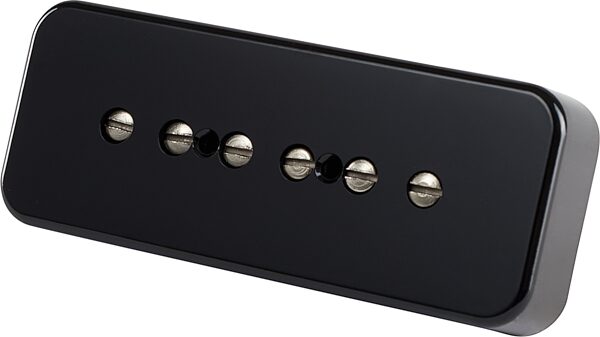 Gibson P-90 Soapbar Underwound Electric Guitar Pickup, Black, Action Position Front