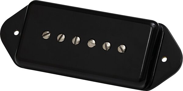 Gibson P-90 Dogear Underwound Electric Guitar Pickup, Black, Action Position Front