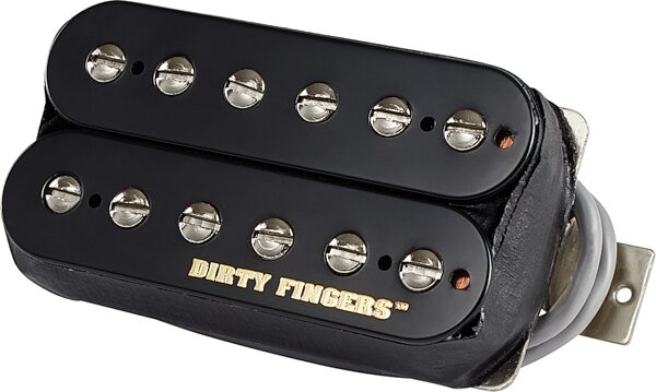 Gibson Dirty Fingers SM Electric Guitar Pickup, Double Black, Action Position Back