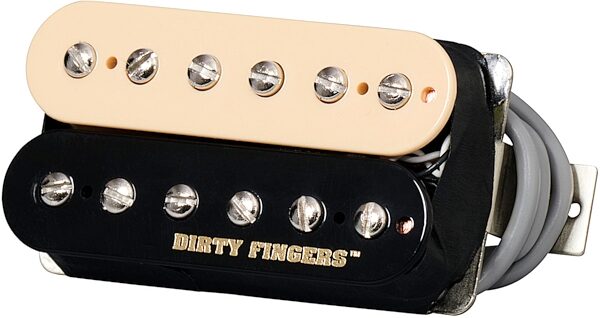 Gibson Dirty Fingers SM Electric Guitar Pickup, Zebra, Action Position Front