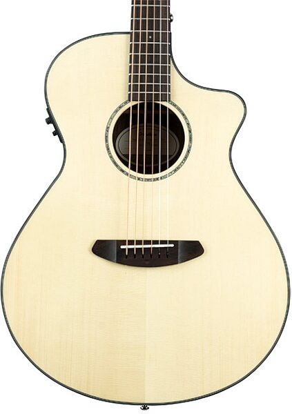 Breedlove Pursuit Plus Concert Ebony Acoustic-Electric Guitar (with Gig Bag), Body Front