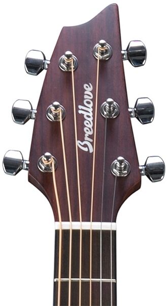 Breedlove Pursuit Concert Acoustic-Electric Guitar (with Gig Bag), Headstock
