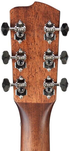 Breedlove Pursuit Dreadnought Ebony Acoustic-Electric Guitar (with Gig Bag), Headstock - Back