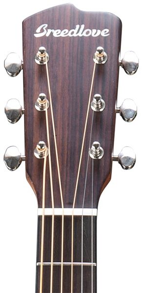 Breedlove Pursuit Dreadnought Mahogany Acoustic-Electric Guitar (with Gig Bag), Headstock Front