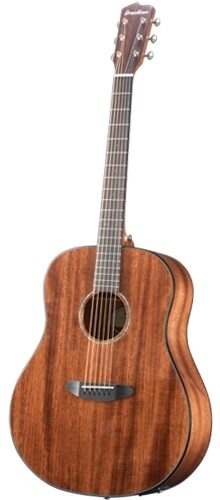 Breedlove Pursuit Dreadnought Mahogany Acoustic-Electric Guitar (with Gig Bag), Angle