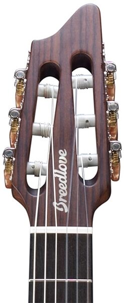 Breedlove Pursuit Nylon Classical Acoustic-Electric Guitar (with Gig Bag), Headstock