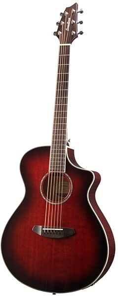 Breedlove Limited Edition Pursuit Concert Acoustic-Electric Guitar (with Gig Bag), Merlot View 3