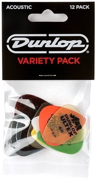 Dunlop PVP112 Acoustic Players Variety Pick Pack, New, Main