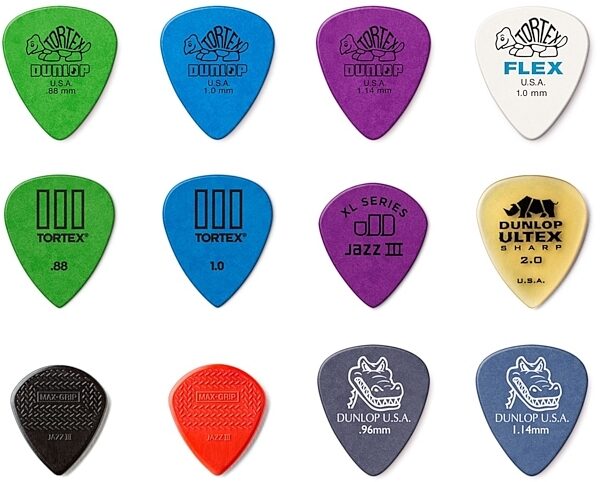 Dunlop PVP113 Electric Guitar Players Variety Pick Pack, New, Alt