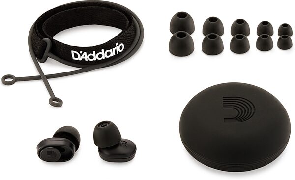 D'Addario dBud Earplugs for Hearing Protection, New, Contents