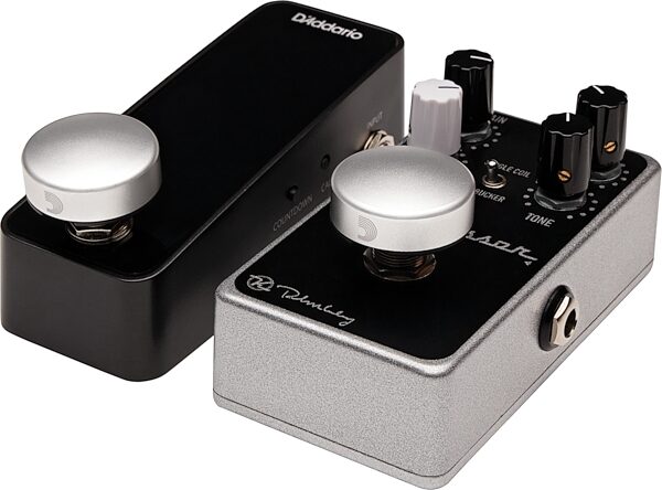 D'Addario XPND Footswitch Topper, Silver, 2-Pack, Main Back