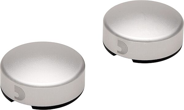 D'Addario XPND Footswitch Topper, Silver, 2-Pack, Main Back