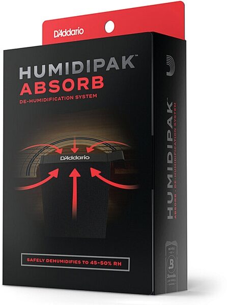 D'Addario PW-HPK-04 Humidipak Absorb Kit, New, Action Position Back