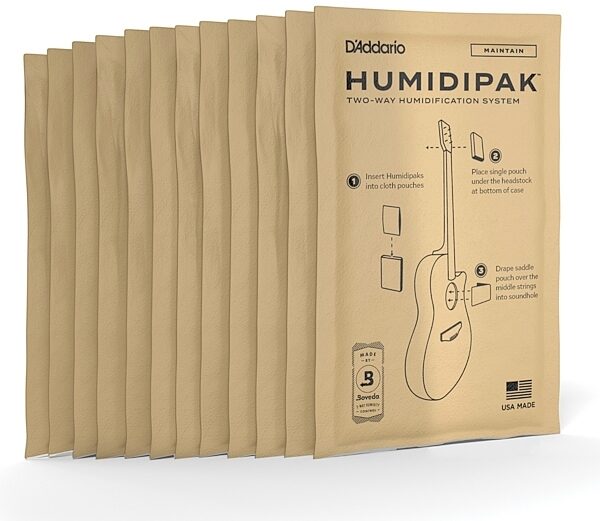 D'Addario PWHPRP12 Humidipak Replacement, 12-Pack, view
