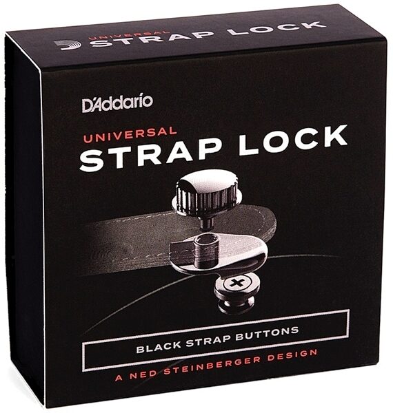 D'Addario Universal Strap Locks, Black, PW-SLS-01, view