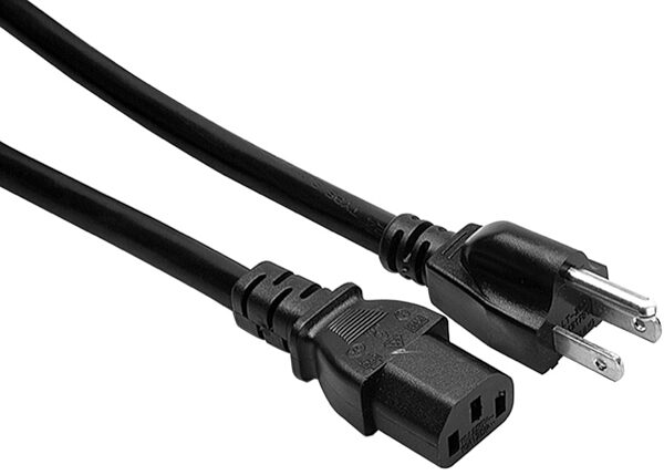 Hosa PWC-400 Power Cable (14 AWG, IEC C13 to NEMA 5-15P), 25 foot, PWC-425, Connector