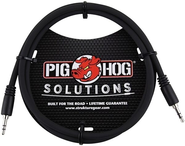 Pig Hog 3.5mm TRS (Male) to 3.5mm TRS (Male) Cable, 3 foot, Main