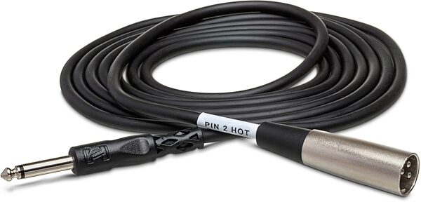 Hosa Male TS 1/4" to XLR Male Unbalanced Interconnect Cable, 2 foot, Main