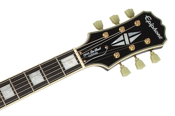 Epiphone Limited Edition Inspired by 1955 Les Paul Custom Outfit Electric Guitar (with Case), View 4