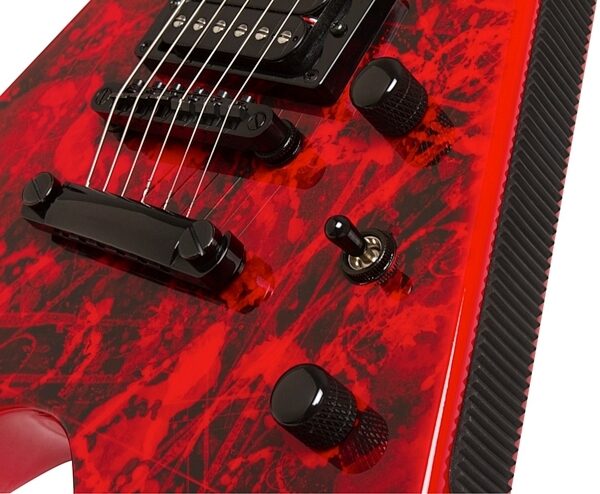 Epiphone Limited Edition Jeff Waters Annihilation Flying V II Electric Guitar (with Gigbag), Closeup 1