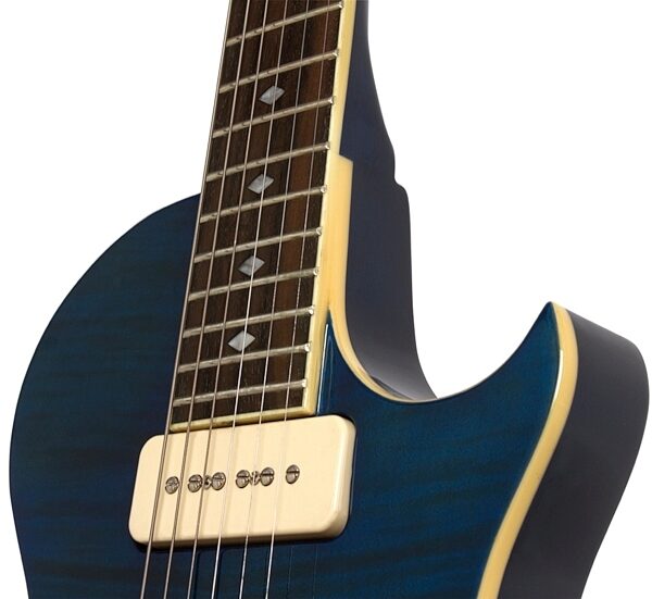 Epiphone Blueshawk Deluxe Electric Guitar, Midnight Sapphire Pickups