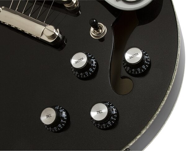 Epiphone Limited Edition ES-339 PRO Electric Guitar, Black Royale Controls