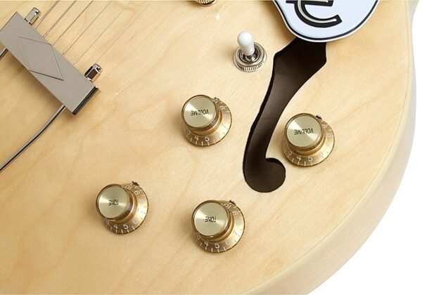 Epiphone Casino Coupe Electric Guitar, Natural - Controls