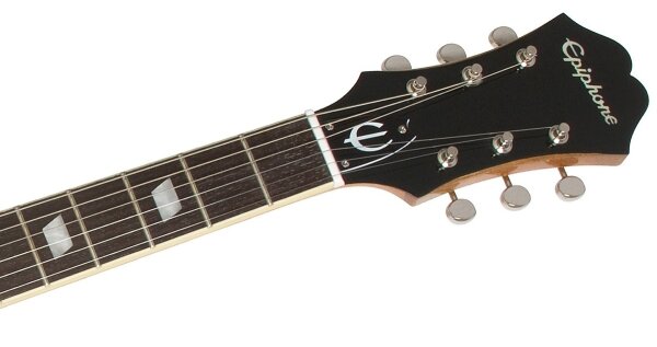 Epiphone Casino Coupe Electric Guitar, Natural - Headstock