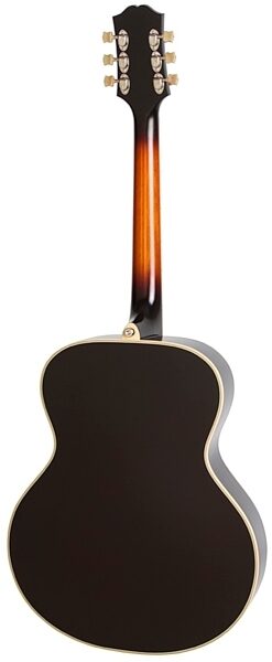 Epiphone Masterbilt Century De Luxe Classic Acoustic-Electric Guitar, Vintage Sunburst Back