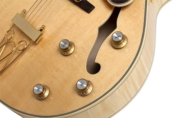 Epiphone Joe Pass Emperor-II PRO Electric Guitar, Natural Controls