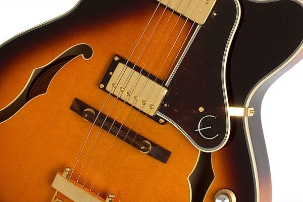 Epiphone Joe Pass Emperor-II PRO Electric Guitar, Vintage Sunburst Pickups
