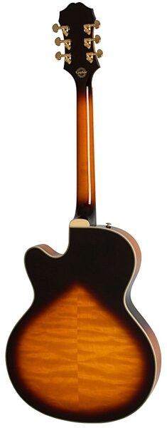 Epiphone Joe Pass Emperor-II PRO Electric Guitar, Vintage Sunburst Back
