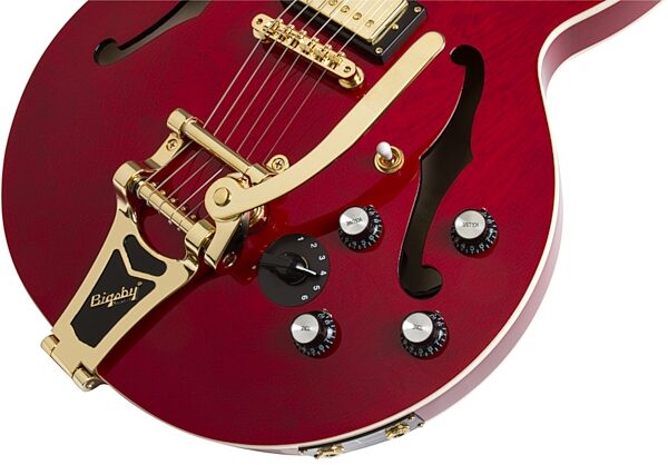 Epiphone Limited Edition ES345 Electric Guitar, Cherry Controls